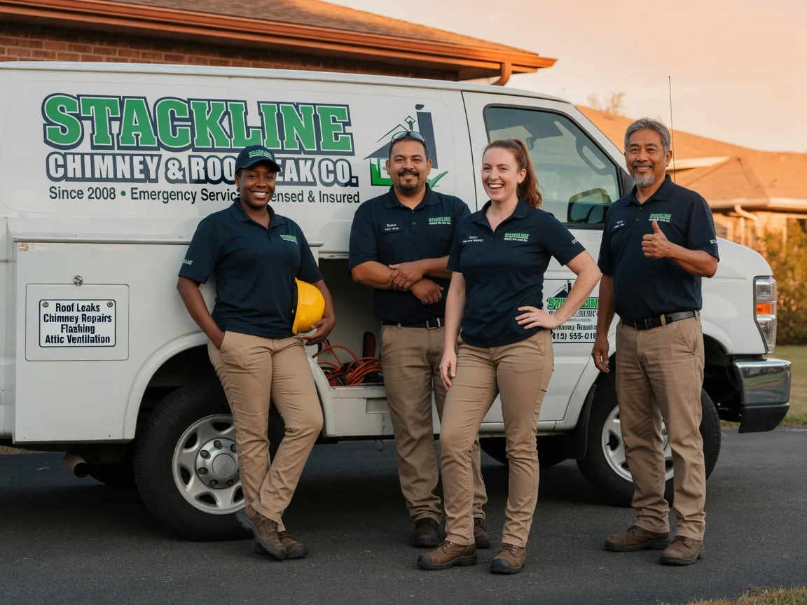 Chimney flashing repair company in Deville, LA